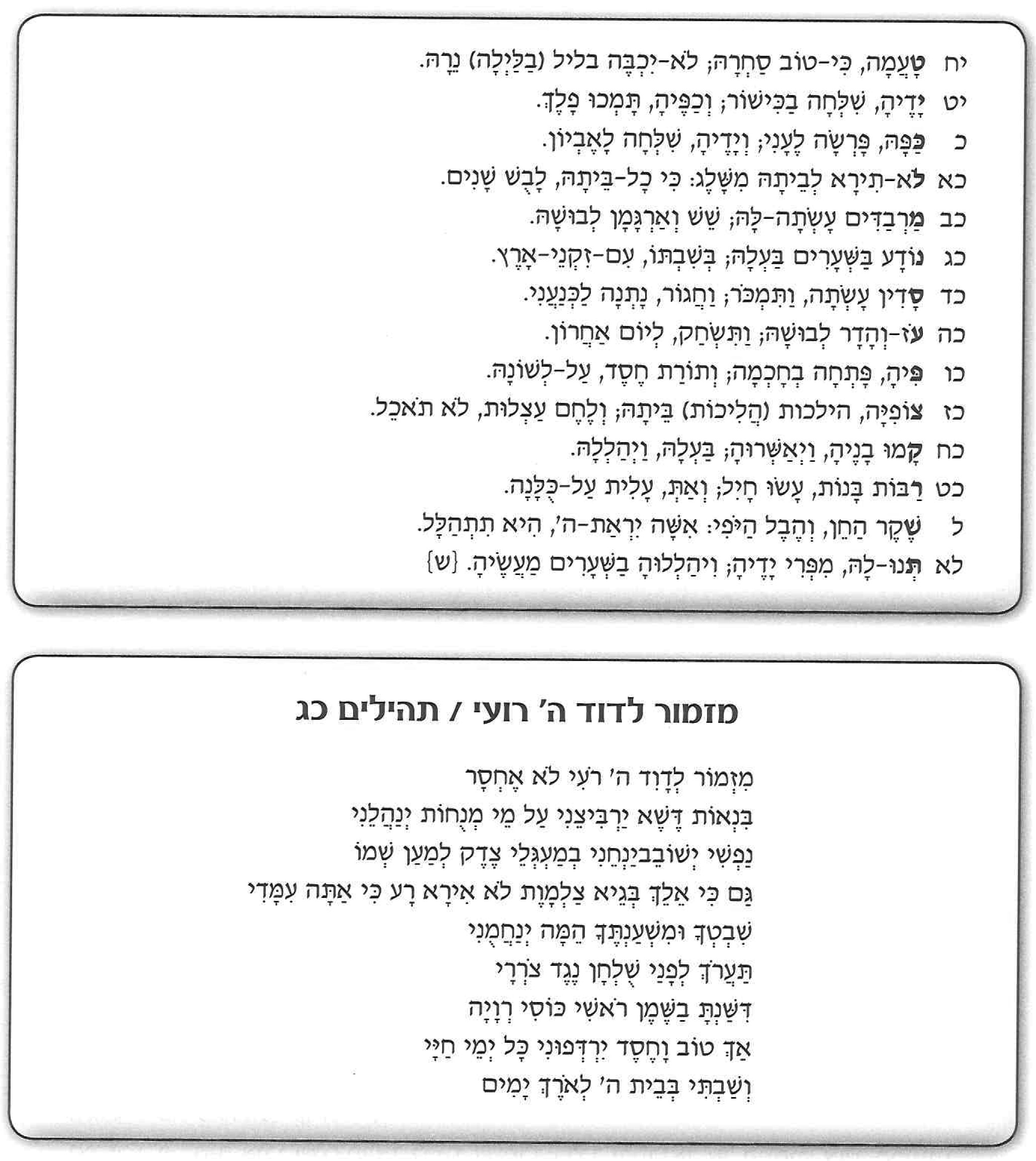 (בספר טקסטים מנוקדים.)